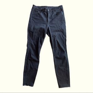 &denim Super skinny high waisted black jeans